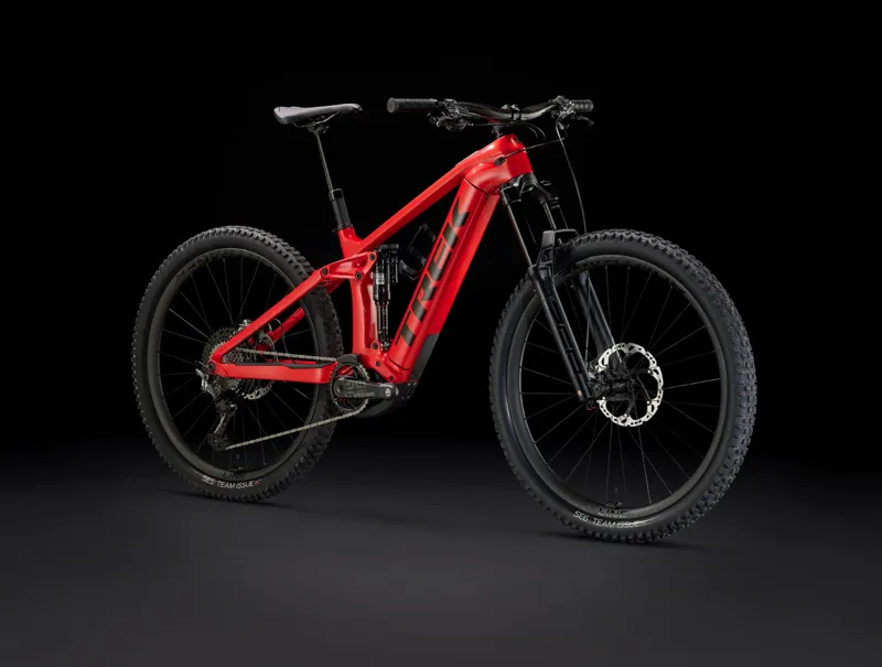 Trek Rail 9.9 XTR Gen 4 Full Suspension Electric Mountain Bike 2023 in Lava Red-1